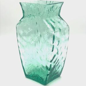 Váza s optikou 26cm - beryl