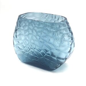 Váza 15cm - Poly - modrý kouř - II.jakost